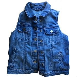 Gap Kids Jean Denim Vest XL medium